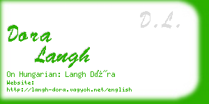 dora langh business card